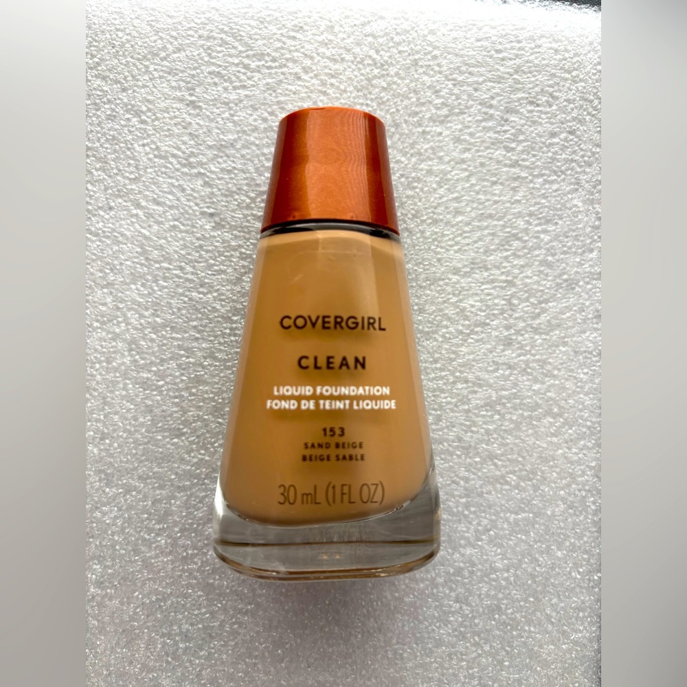 Two COVERGIRL Clean Liquid Foundations - Sand Beige 153 & Creamy Beige 150
